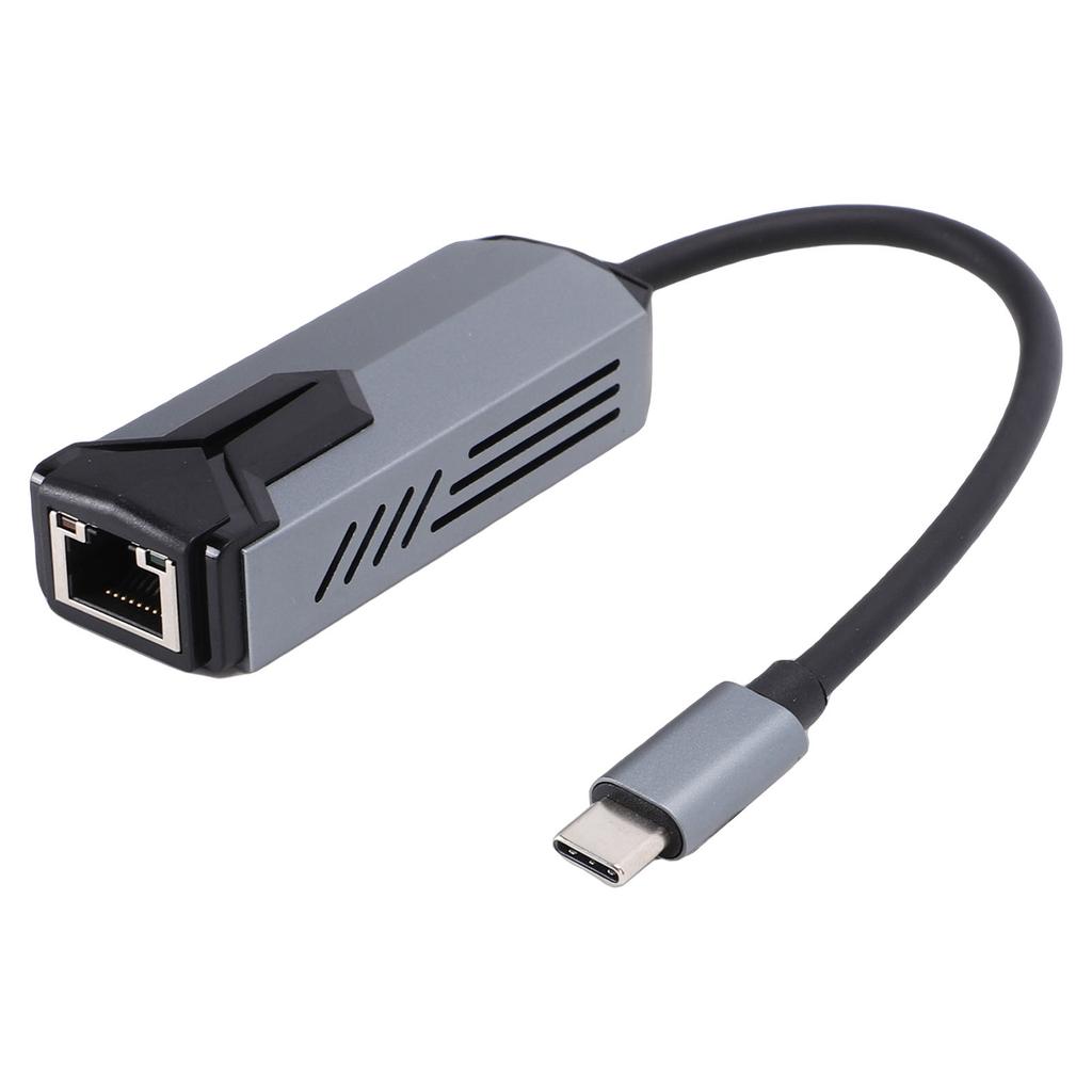 5Gbps USB C To Ethernet Adapter Support for 5000Mbps Type C 3.0 To RJ45 Converter Laptop Desktop PC Wired Card with Aluminum Cover