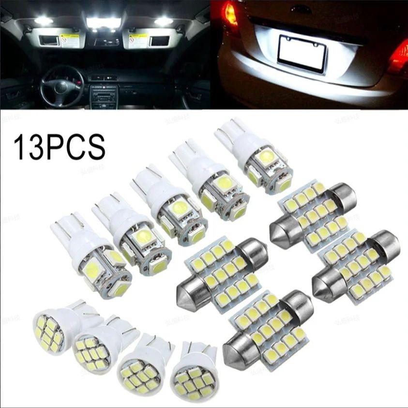 

New Design Car Interior Lights Universal Auto Lamps T10 T5 Festoon 31 36 41mm Dome License Plate Trunk Lights Combo Light Bulbs