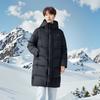 Li Ning Down Jackets Unisex Black Hooded Thickened AYMV711-1