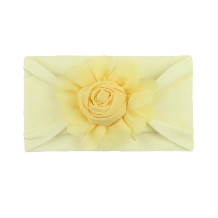New Children's Hair Band Rose Bract Nylon Soft Elastic Combination Baby Hair Band Baby Hair Accessories Wholesale