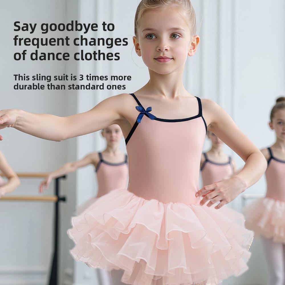 Mädchen Tüllrock Set Kinder Rosa Ballett Body und 6 Lagen Pen Pen Rock 2 Teile Party Ballkleid Minirock für 2-12 Jahre