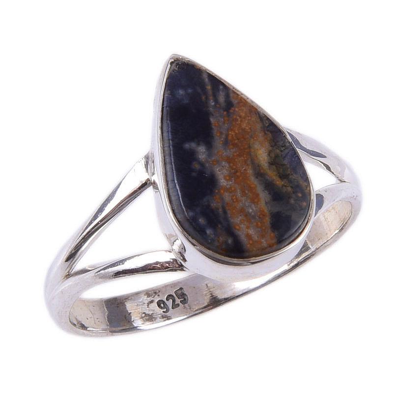 Natural Pietersite Gemstone Handmade 925 Solid Sterling Silver Ring Size 8 C2b25