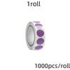 1000 PCS Color Dot Label Sticker  Classification Mark Coated Paper Sticker Rolls  Kawaii Stationery  Aesthetic