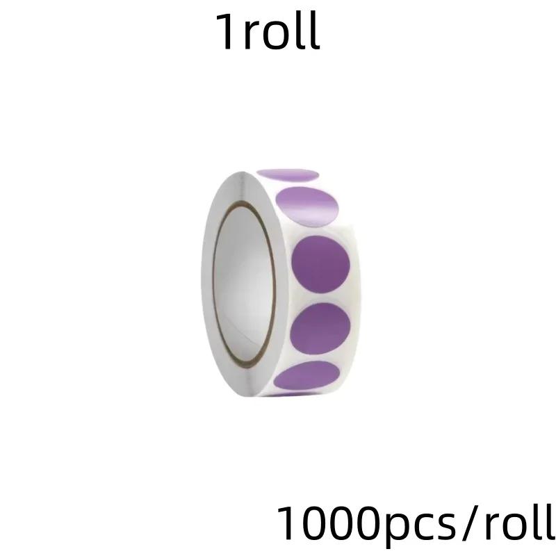 1000 PCS Color Dot Label Sticker  Classification Mark Coated Paper Sticker Rolls  Kawaii Stationery  Aesthetic