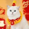 Handgefertigte Katzenhalsbänder, abreißbares Kätzchenhalsband, Haustier-Cosplay-Kostüm, gehäkeltes Haustierhalsband, Neujahrsdekoration, Weihnachtsgeschenk