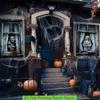2PCS 2D Flat Scary Halloween Window Cover Super Terrifying Blood-Themed Scary Halloween Backdrops Polyester Fiber