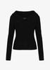 Women's Vintage French Cable Knit Sweater - Slim Fit, Long Sleeve, Autumn Pullover