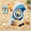 Manchester City FC Baskılı Plaj Havlusu, Havuz Sörf Yoga Banyo İçin Çok Yönlü Hafif Emici Plaj Havlusu, Mükemmel Doğum Günü Tatil Hediyesi