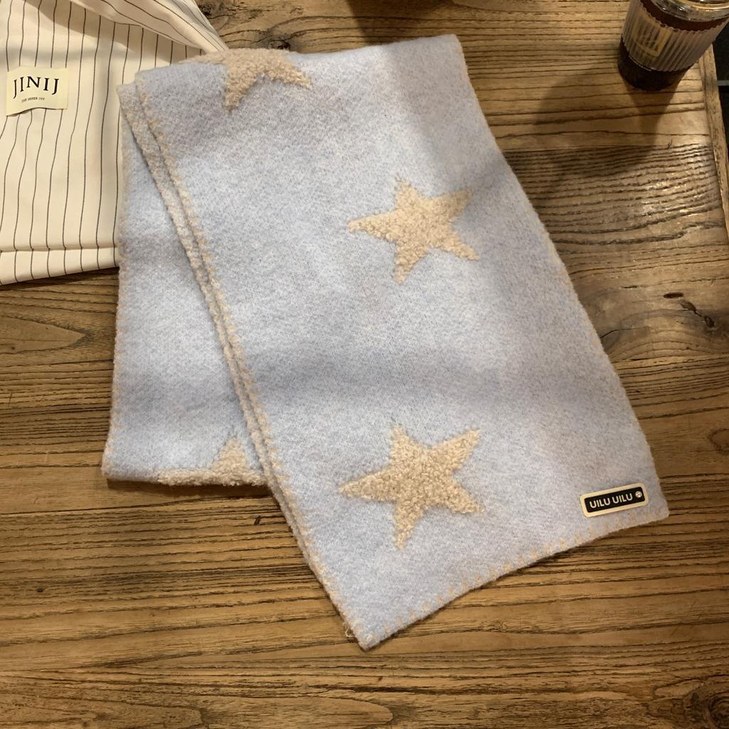 Soft waxy Korean star scarf women's winter new high-end versatile warm scarf student couple shawl