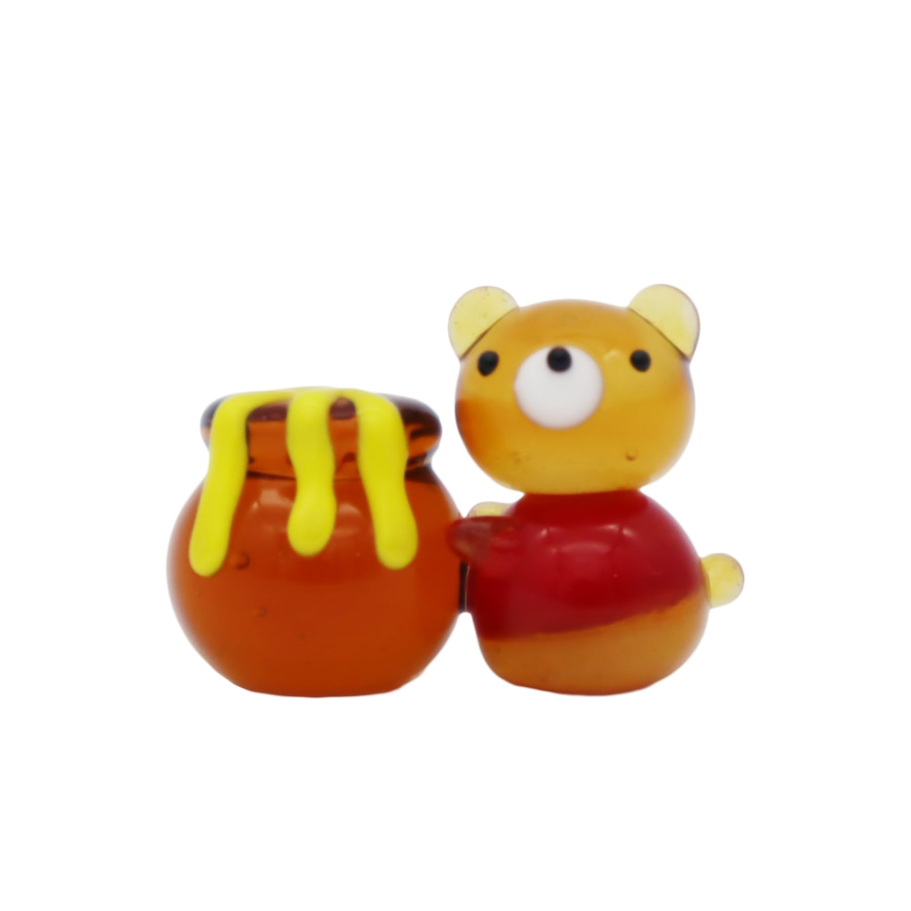 

Four Cart Cute Handmade Glass Honey Bear