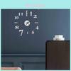Modern Diy Analog 3d Mirror Surface Number Wall Clock Sticker For Home Decor