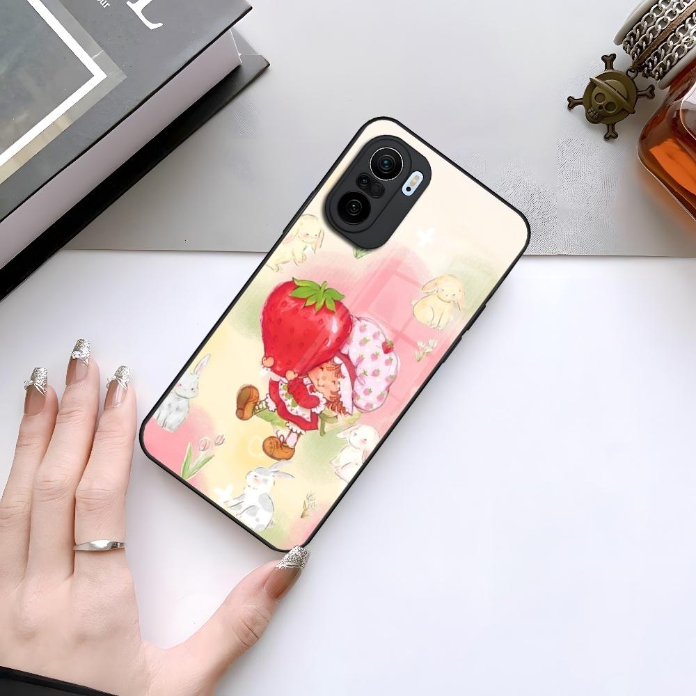 

V-Vintage-D-Strawberry Shortcake Phone Case for Xiaomi 15 14 13 12 Mi 11 Pro ultra Lite glass Cover Xiaomi 14 Ultra