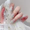 1Box Love Butterfly Zircon Diamond Super Flash Material Package Set Flat Bottom Inverted Edge Nail Accessories Small Accessories