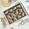 12pcs 6cm Glossy Velor Christmas Balls Ornaments Glossy Velvet Christmas Hangings For Festive Decoration