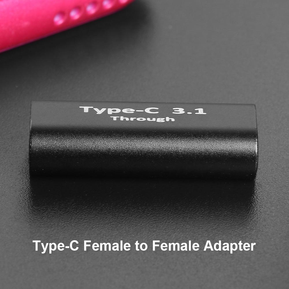USB Type C to USB Type C Adapter PD Charging Data Sync Converter Gender Changer