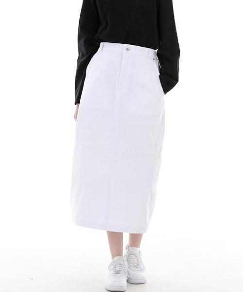 Seinteukeulu Wide Dome Half Band Long Skirt Wdh-1303 White