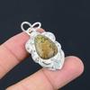 Daughters Day Deal Throat Chakra Tibetan Turquoise Gemstone 925 Silver Pendant