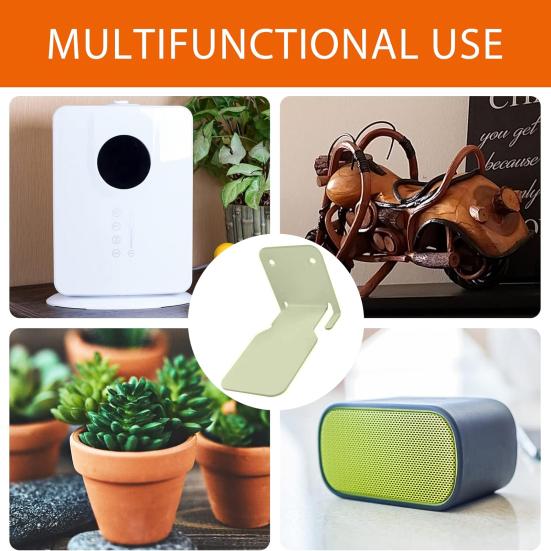 2 Pcs Bookshelves with Screws Great Load Bearing Anti-slip Invisible Stable Bathroom Living Room Ornament Picture Display Stand Floating Wall