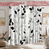 2D Flat Photography Backdrop Scene Backdrop Black and Gray Leaves 100% Polyester Festive Holiday Use for Bedroom Decorations