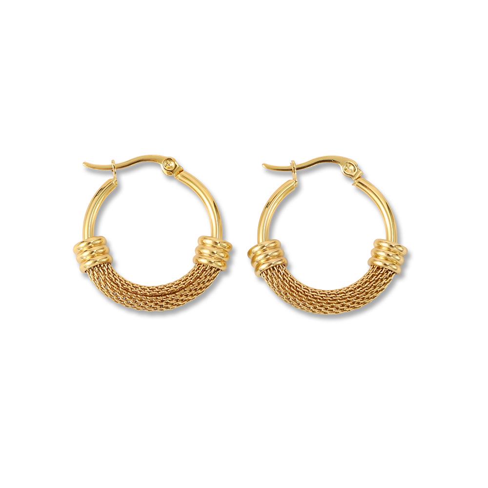 Elegant European-American Hoop Earrings: 2022 Trendy Large Round Accessories with Exaggerated Style for Women