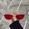 Fashionable Retro Cat Eye Metal Sunglasses for Women Korean Style Unisex Trendy Eyewear Popular Sun Glasses