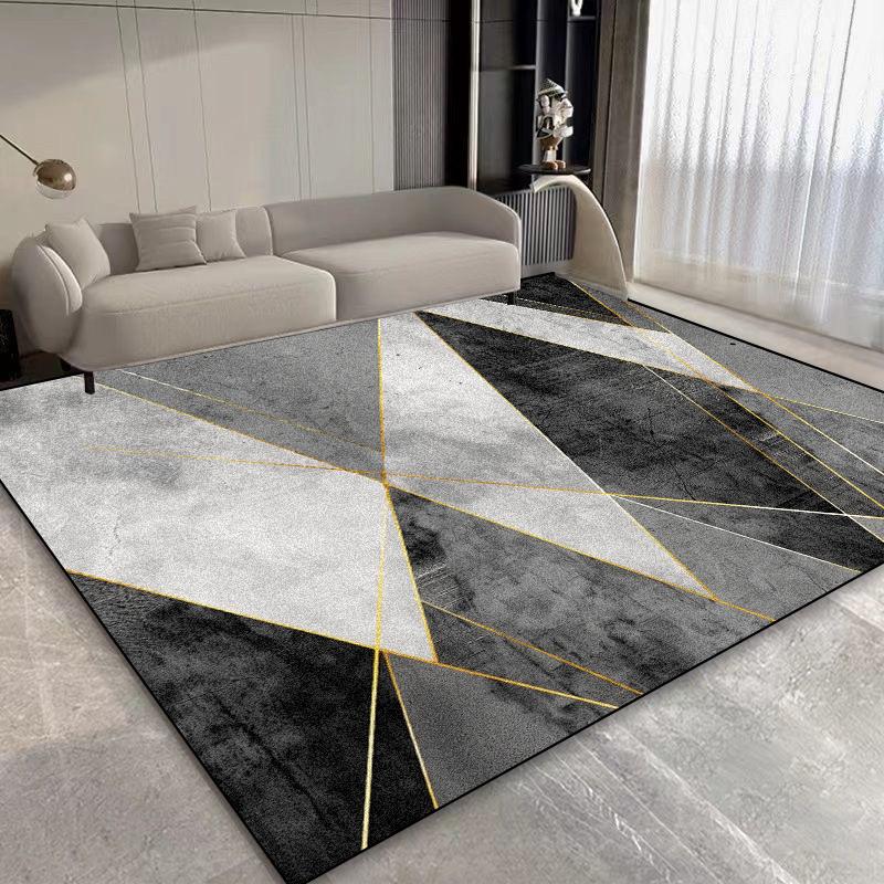 Severský lehký luxusní geometrický koberec do obývacího pokoje velkoplošný měkký snadno čistitelný koberec pro dekoraci ložnice rohožka do šatny