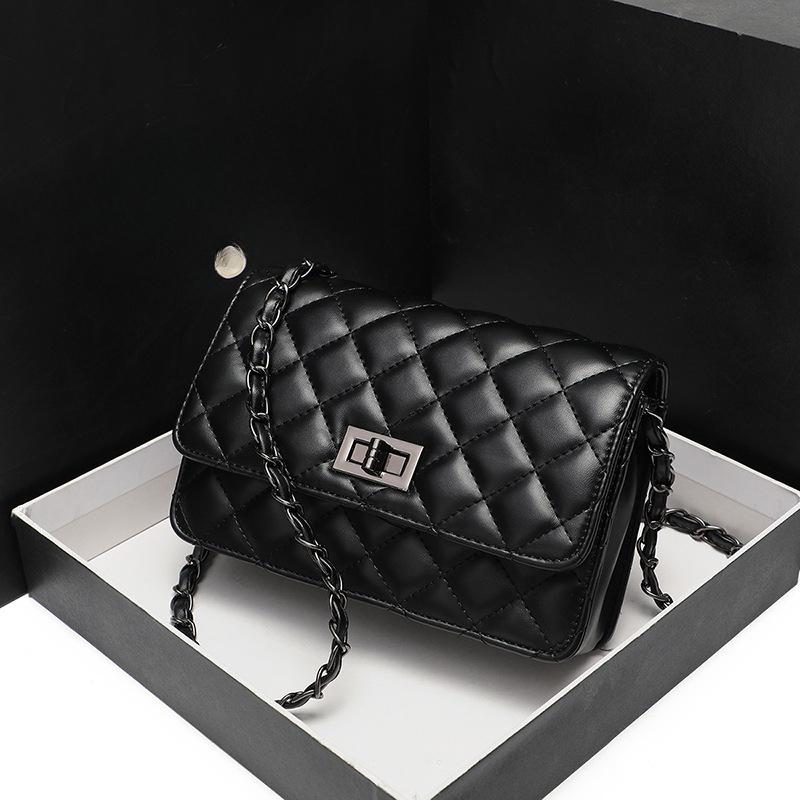 

Новая летняя женская сумка Простая и модная Легко сочетается Сумка-квадрат с бриллиантовой цепочкой Сумка через плечо