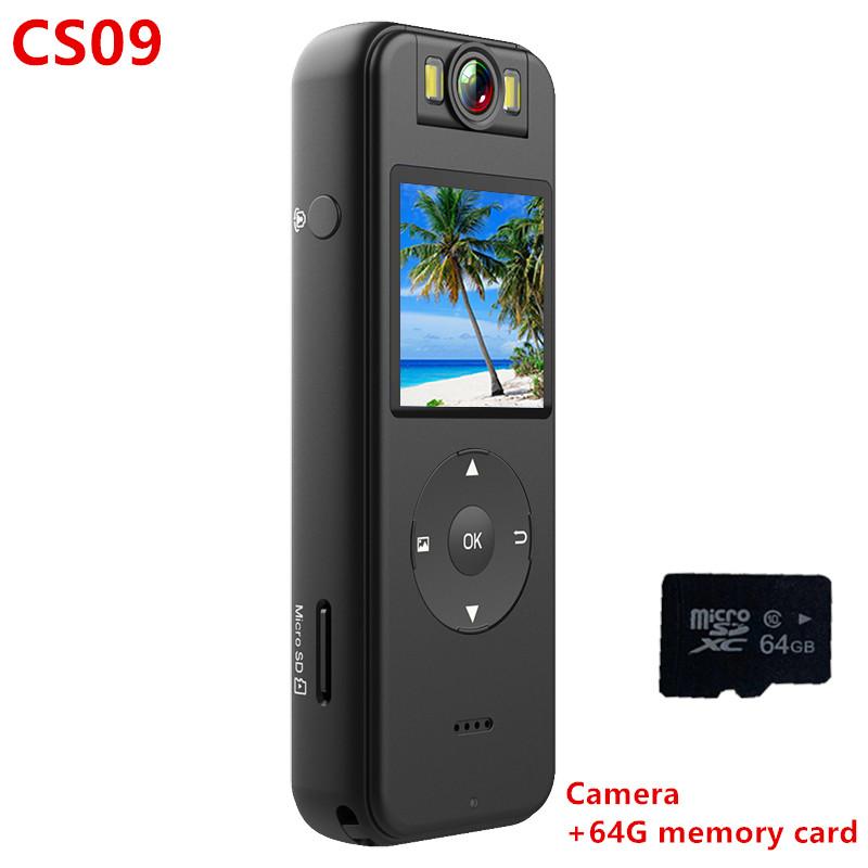 CS09 High definition 4K night vision small DV wifi camera, outdoor sports and bicycle driving recorder, mini law enforcement recorder