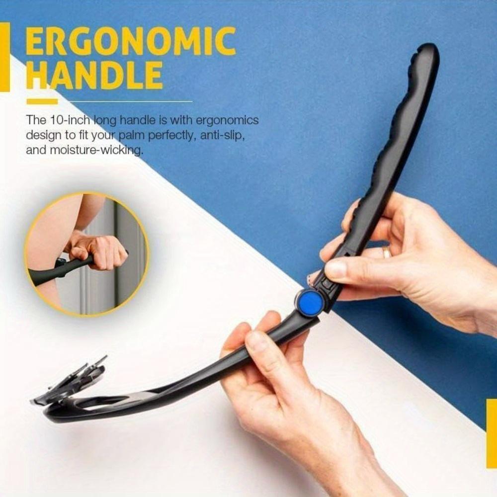 Back&body Shaver FOR MEN, Trimmer, Groomer, DIY, Ergonomic Handle, for The Whole Body, and Back Shaver Replacement Blade Set (Sold Separately)