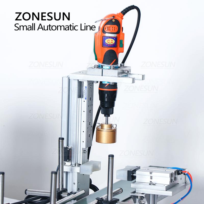 ZONESUN ZS-MPXG1 Small Automatic Filling Capping Machine Bottle Cap Tightening Milk Cosmetics Liquid Filler Food Beverage