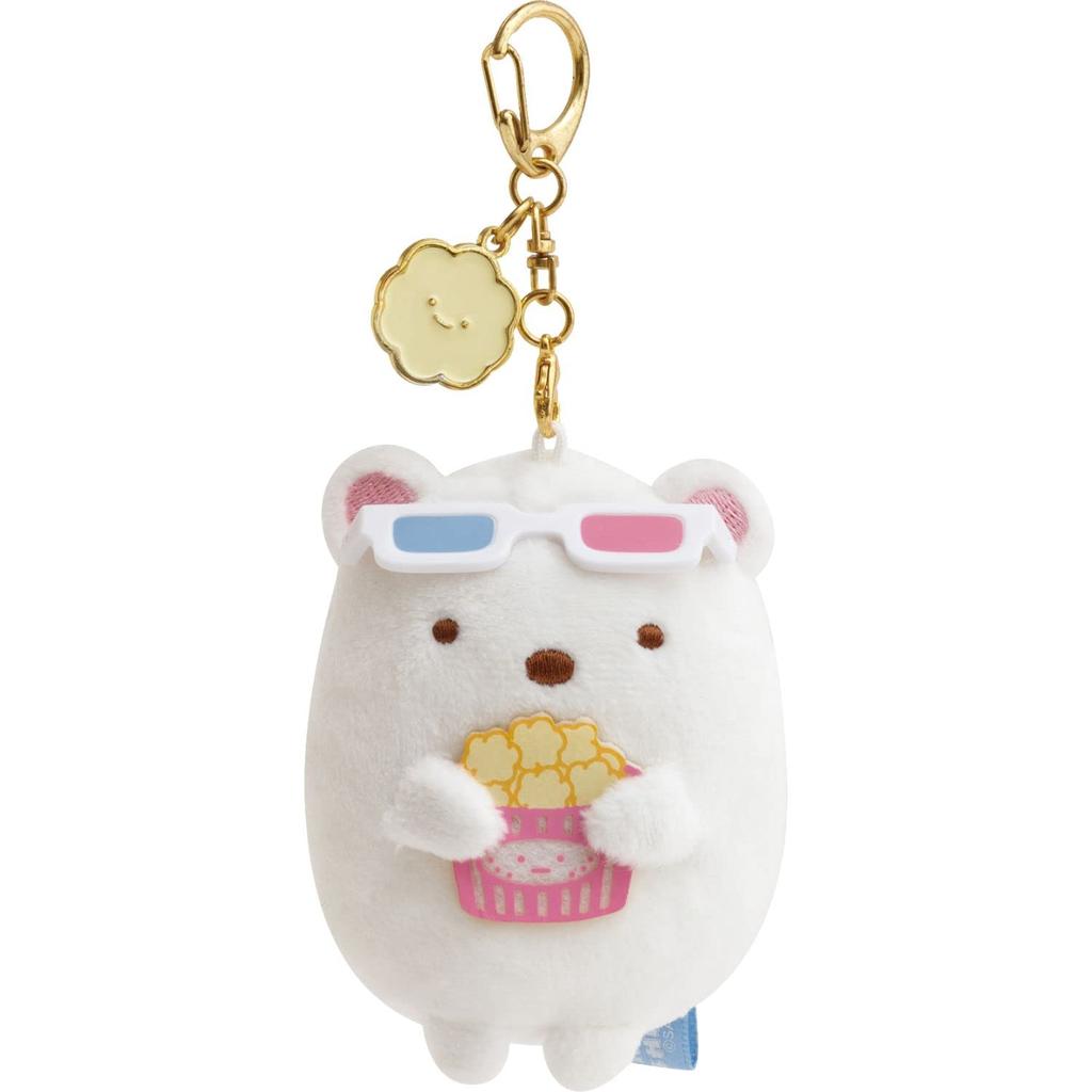 Sumikko Gurashi Sumikko Movie Theater Hanging Plush Toy Shirokuma MF39801 - (Polar Bear)