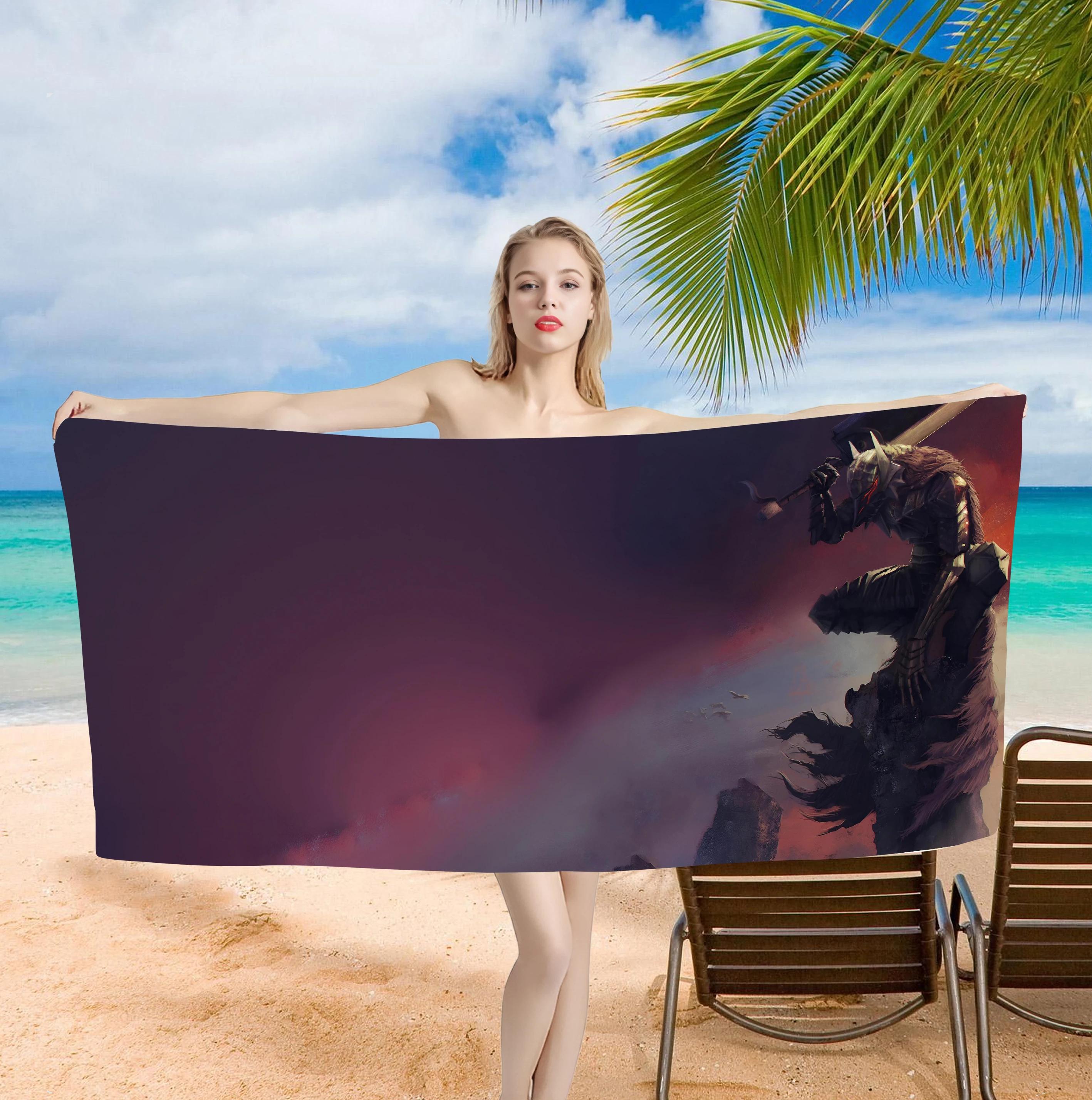

Epic Fantasy Bath Towel - Dark Knight Design, Soft Absorbent, Perfect for Fans, Adds Adventure to Your Relaxation 50x100cm