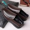 Men's Casual Leather Shoes Men's Genuine Leather Wear-resistant Soft Sole Soft Surface One-pedal Cowhide Shoes Doudou Shoes