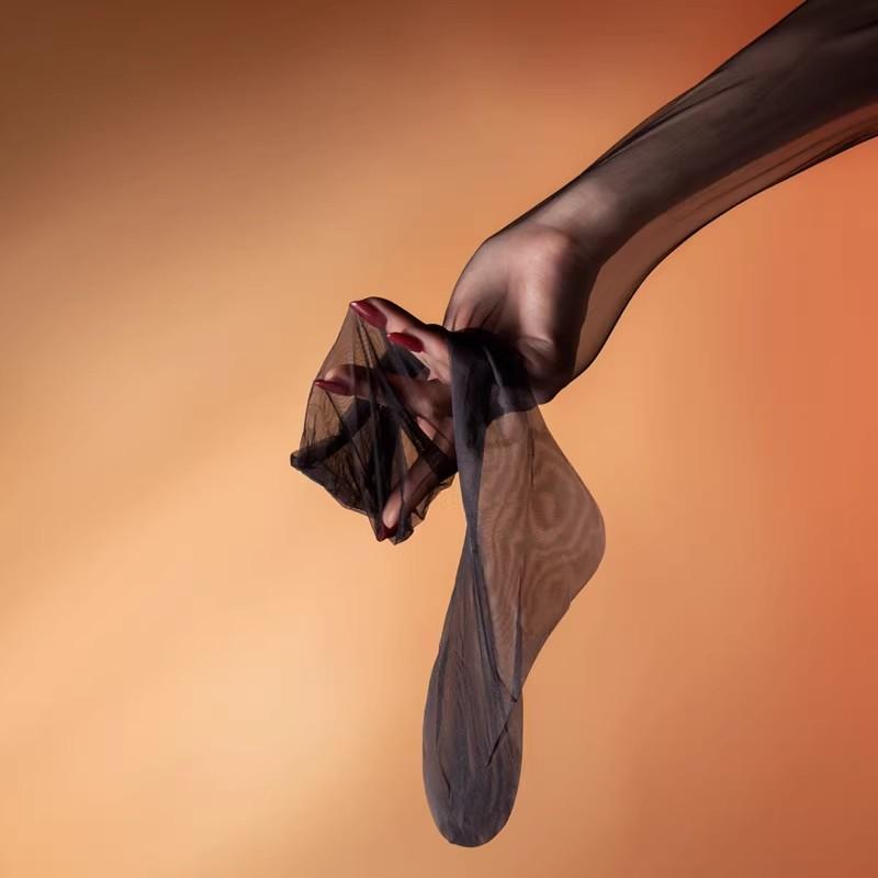 

Narrow Waist Edge 0D Silk Female Hosiery Sheer To Toe Foot Shaped Summer Women Stockings Daily Office Wear Skinny Pantyhose One Size