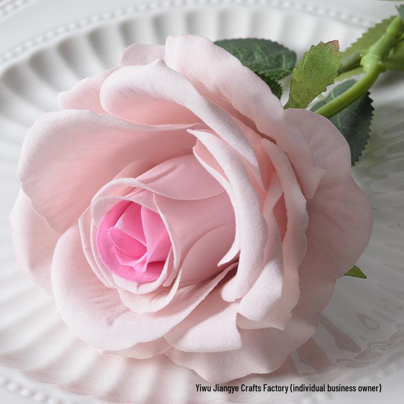 Large Flannel Rose Silk Bouquet for Wedding and Valentine's Day Home Decor