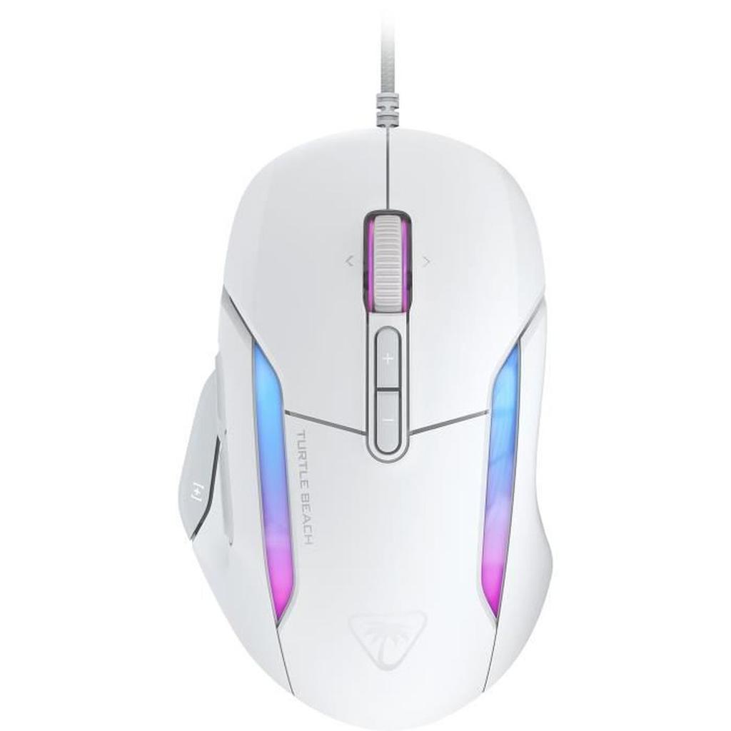 Souris gaming filaire - Turtle Beach Kone™ II - Ultra légere - Blanc, 26 000 DPI, 23 fonctions personnalisables