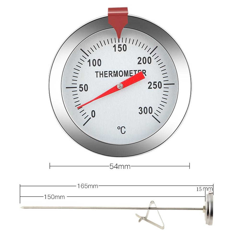 Food Frying With Clip Stainless Steel Deep Fryer Oil Temperature Gauge Replace