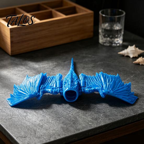 Science Fiction Themed Gift 3D Printed Sea Eater Toy, Flexible Movable Joints Realistic Desktop Display Ornament Deep Monster, Stress Relief Toys for
