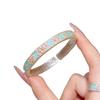 Enamel Color Gold-painted Begonia Flower Enamel Bracelet Girls Hibiscus Banquet Bracelet Versatile New Chinese Ancient Style Opening