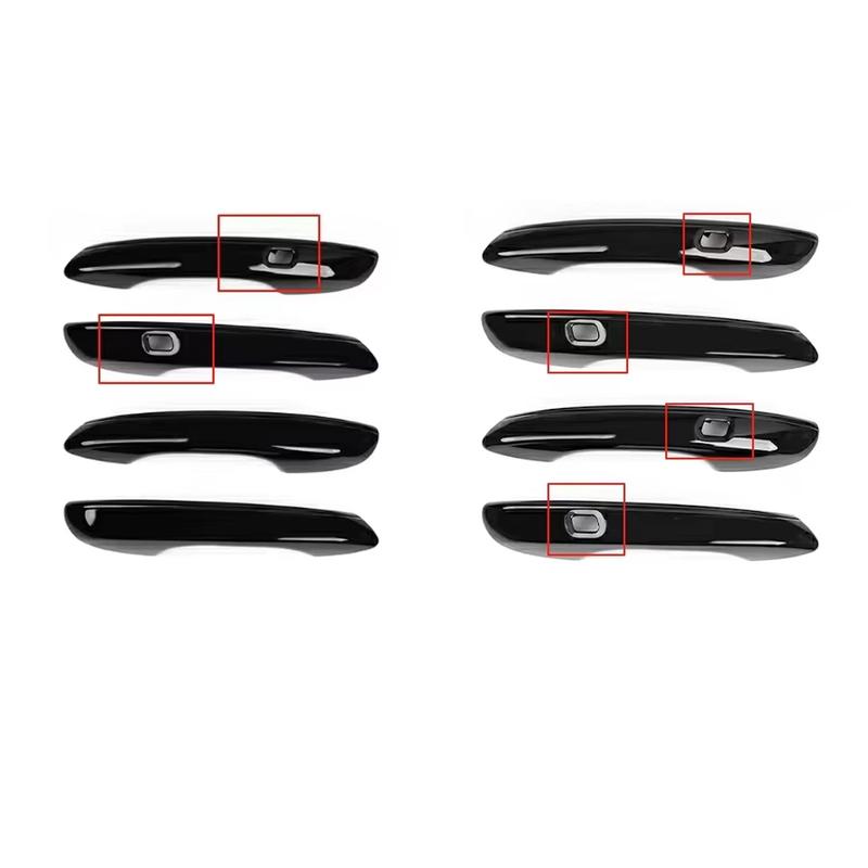 For Genesis GV80 -2026 LHD Black Exterior Door Handle Decoration Cover Trim Exterior Parts