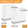 12 Pairs Picture Mounting Strips Poster Strips Picture Mounting Strips Adhesive Hook and Loop Tape for Wall Room Decor Frames