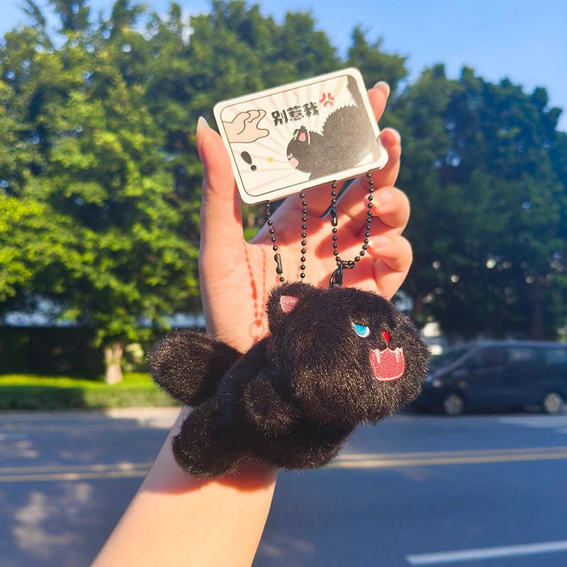 And Cozy Cute Plush Cat Keychain Duo With Magnetic Design For Attachment Easy