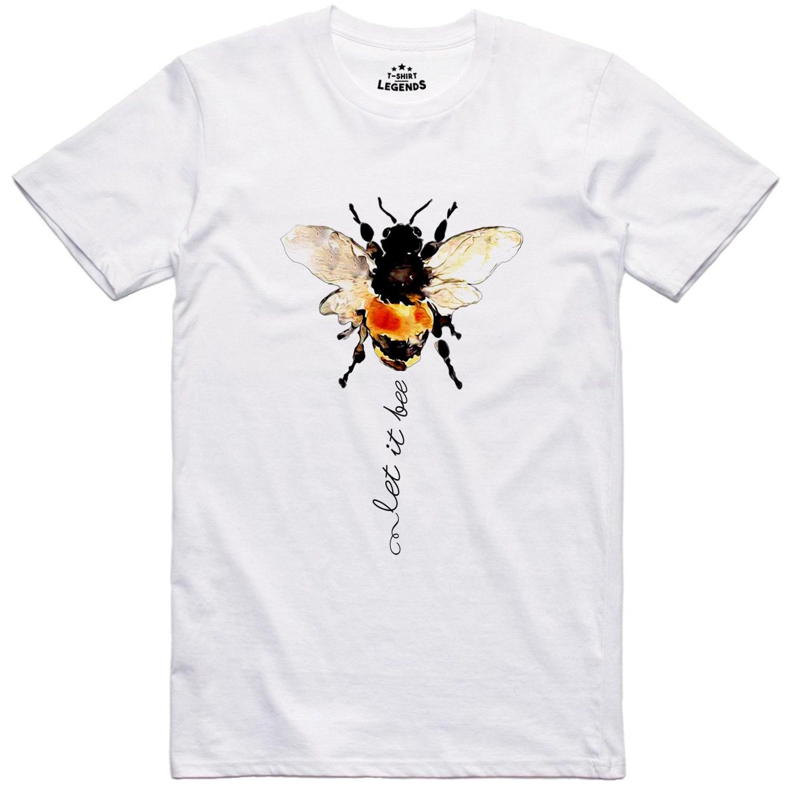 Let It Bee Arty Nature Design Regular Fit T Shirt XL