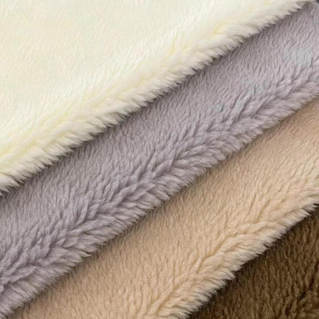 Icelandic Fleece Plush Fabric for Teddy Bears, Outerwear, Toys, Shoes, and Floor Mats