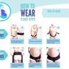 Uterus Support Belt Skin Friendly Highly Stretchy Pelvic Support Belt One Size Adjustable For Vulvar Varicosities For Pregnancy