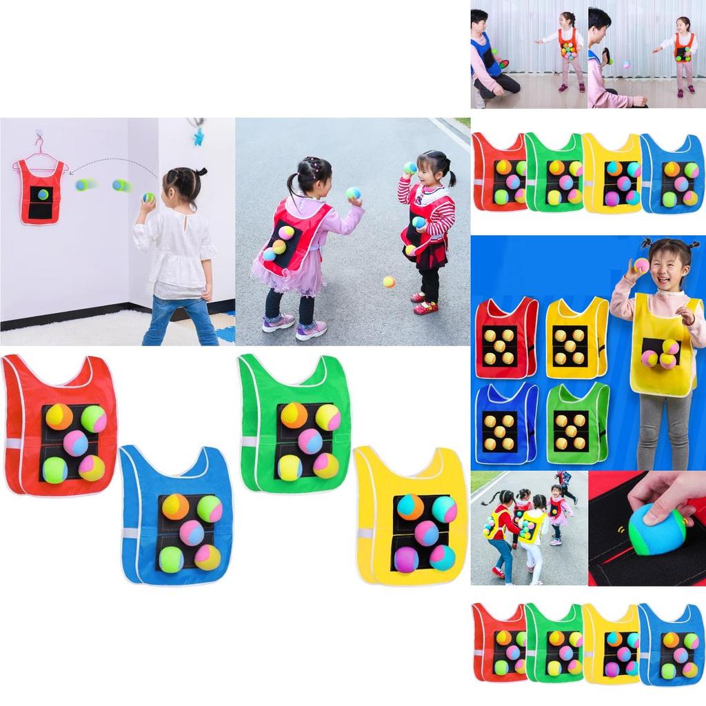 Soft And Fluffy Children's Sticky Ball Outdoor Toy With 4/5 Bonus Balls