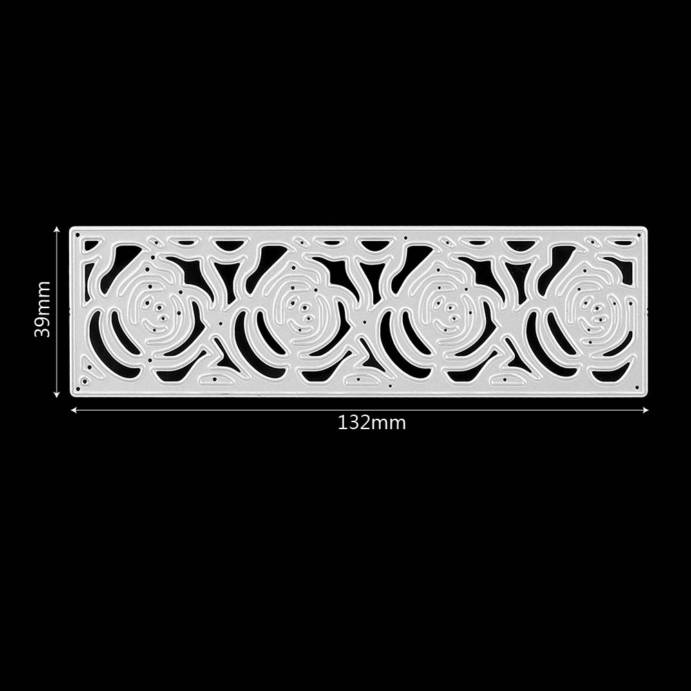 Scrapbooking Paper Card Craft Metal Cutting Dies Cut Die Mold DIY Embossing Die Cuts Rose Flower Home Decoration Knife Mould Blade Stencils