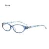 Fashion Women Reading Glasses Flower Print Resin Read Eyeglasses Magnifying Presbyopic Eyewear +1.0~+4.0 Reading Glasses Women