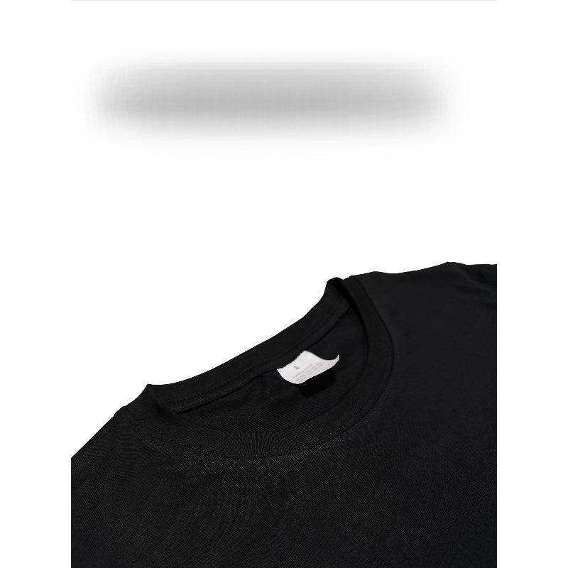 European Size Men's Novelty Shirts, Men's All-Season Casual Crew Neck Pure Cotton Letter Print T-Shirts