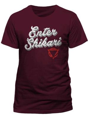 Camiseta Unisex com Logo Enter Shikari Anéis de Leão Desestabilizar Boom Box Surfe na Multidão